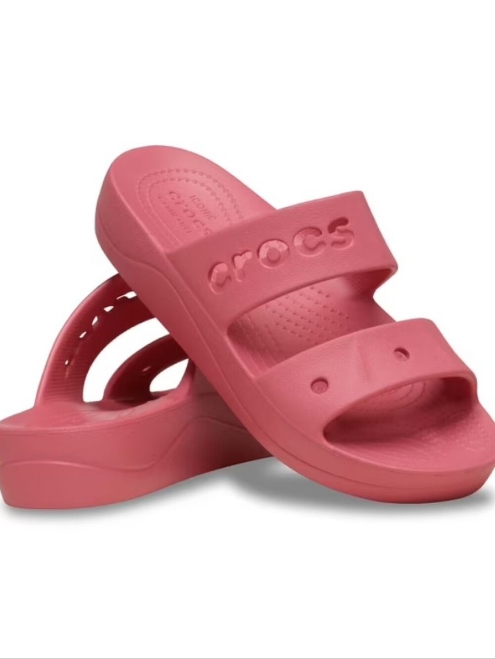 Crocs Baya Platform Sandal- Hot Blush